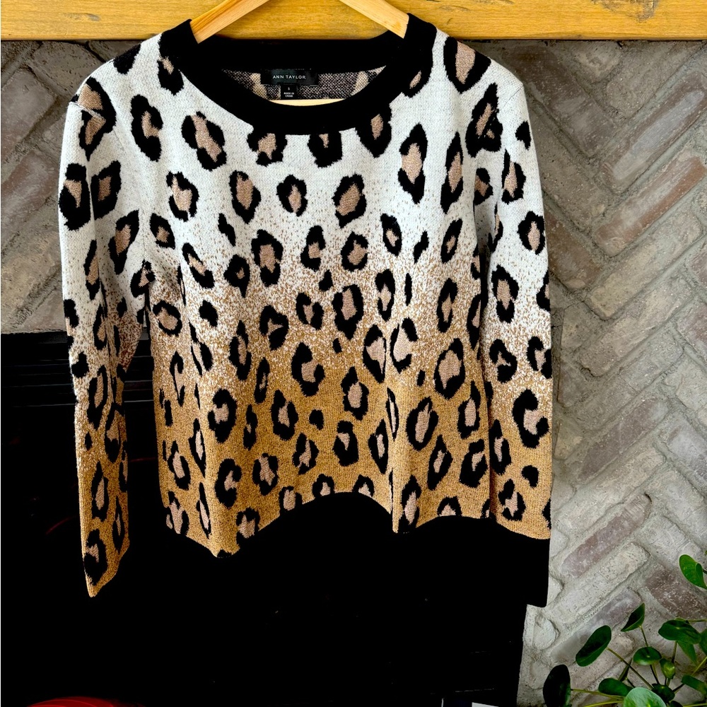 Ann Taylor Animal print Sweater
